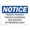Signmission Sign, 7" H, 10" W, Plast, Private Property Fishing Swimming Boating Sign, Lndscp, L-17830 OS-NS-P-710-L-17830 - alternate 1